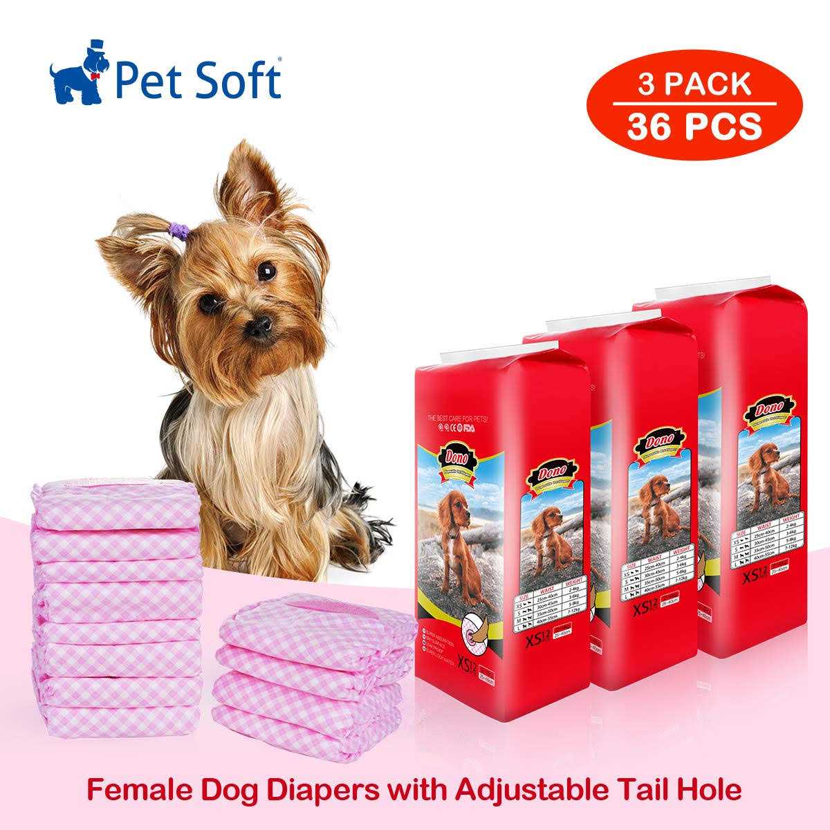 Female Disposable Dog Diapers A524