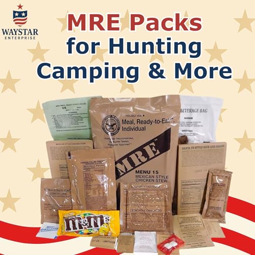 4 Pack MRE Meals Ready to Eat with Heaters E55331
