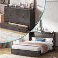 Murphy Bed with USB Charging Station, Memory Foam Queen Size Mattress, Storage Drawer M164818