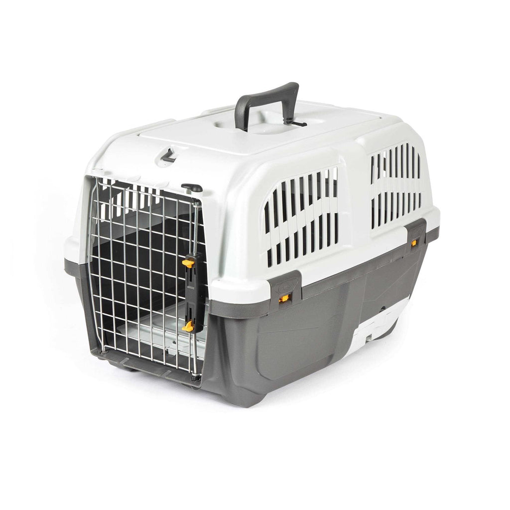 Plastic Cat Carrier with Integrated Litter Pan K558