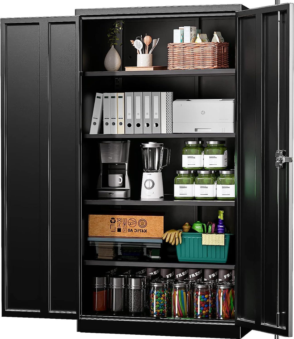 72'' Metal Storage Cabinet with 4 Adjustable Shelves C763461