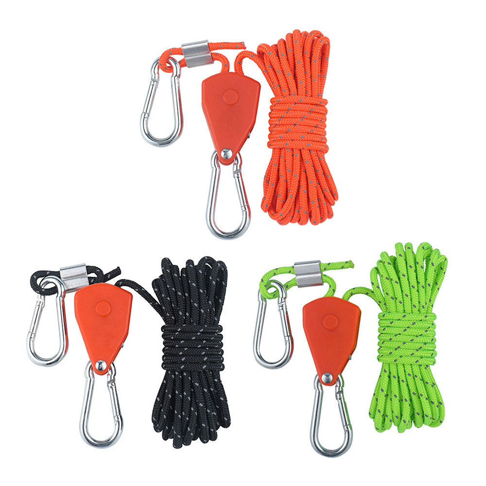 Camping Rope with Ratchet Pulley Guy Lines S623