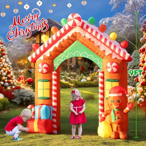 10 FT Christmas Inflatable Santa Claus with LED Lights A5738