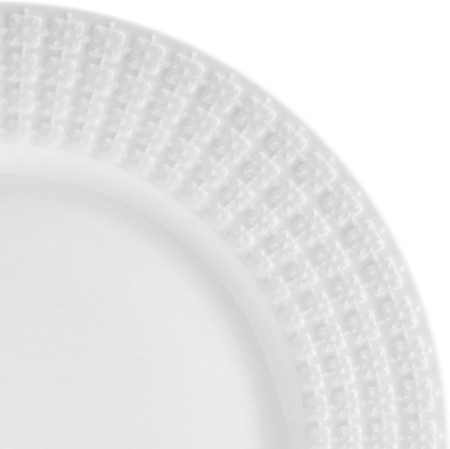 12 Piece White Dinnerware Set M632