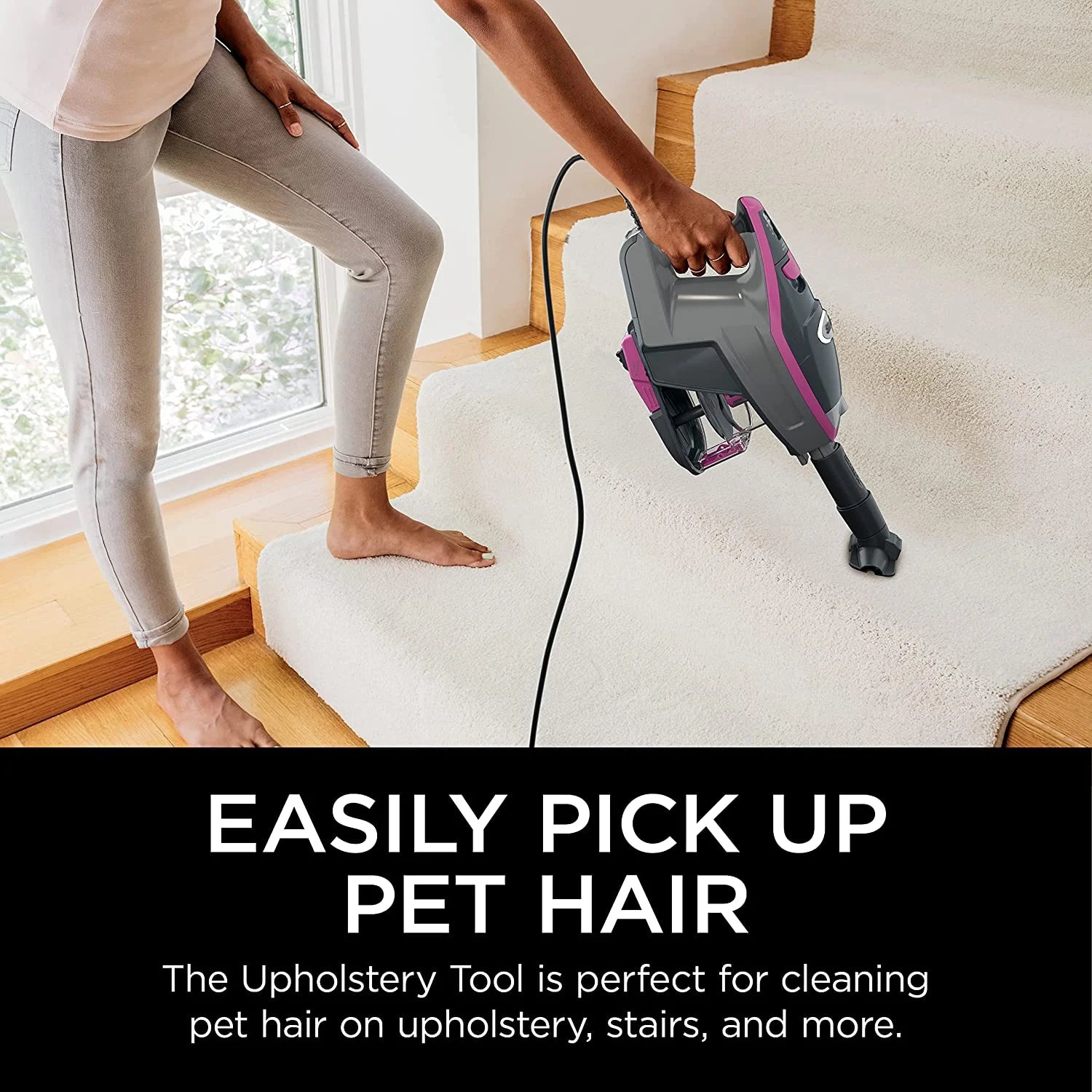 Corded Stick Hand Vacuum with Removable Bristle Brushroll Y710450