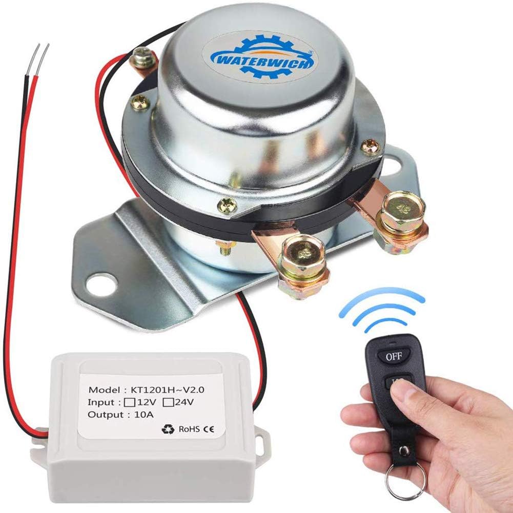 Pack of 2 280Amp DC24V Car Wireless Remote Control Battery Disconnect Switch C56829