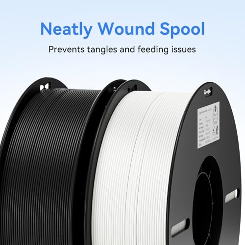 2kg Black & White PLA 1.75mm Filament Bundle Z16405