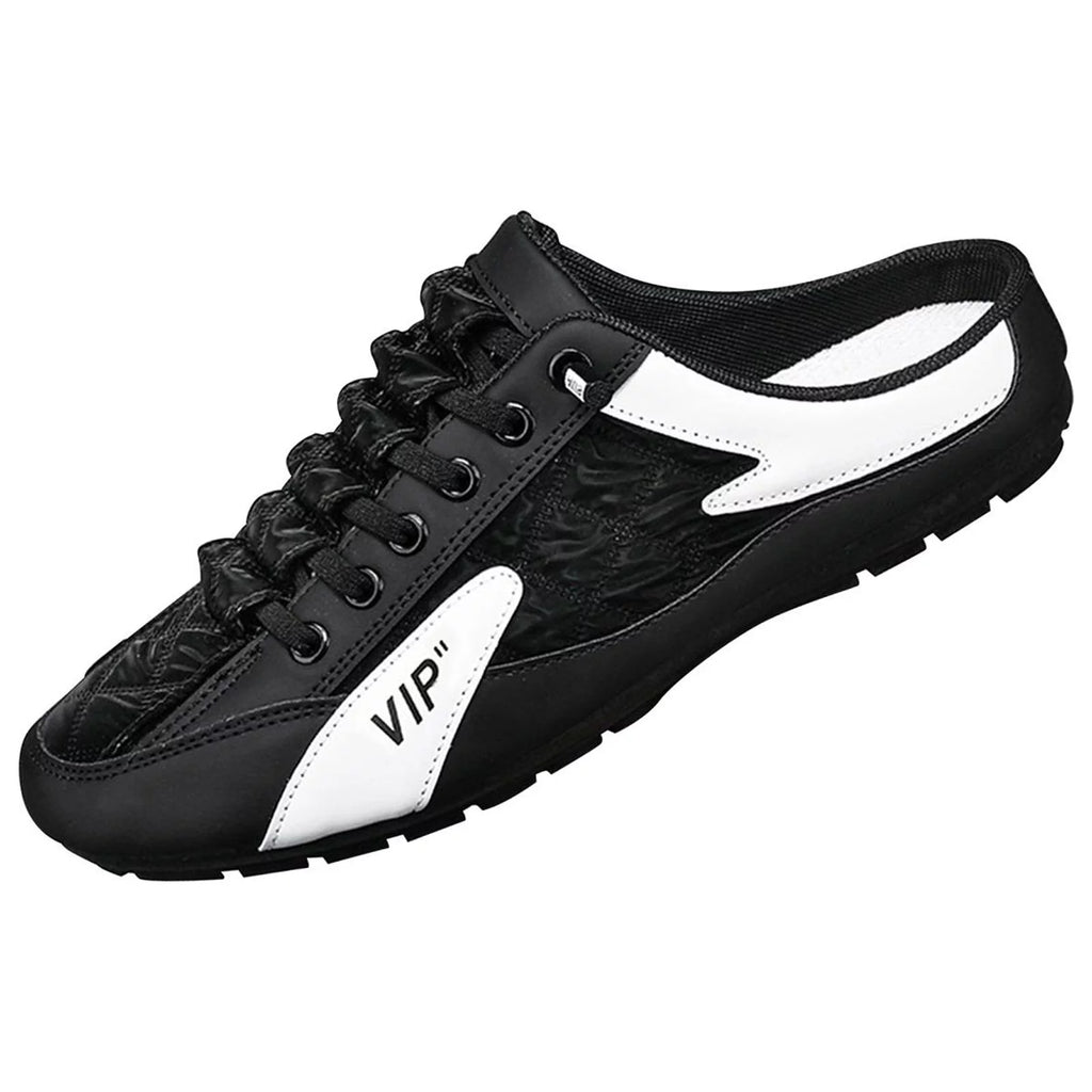 Men Slip on Mule Sneakers Lightweight Backless Casual Sports Shoes Loafers D511