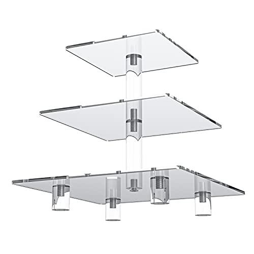 3 Tier Acrylic Square Cupcake Stand F97476