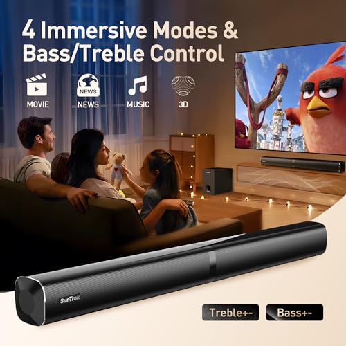 Karaoke Soundbar with Subwoofer, 2 Wireless Microphones, Bluetooth Speaker with Remote I2611