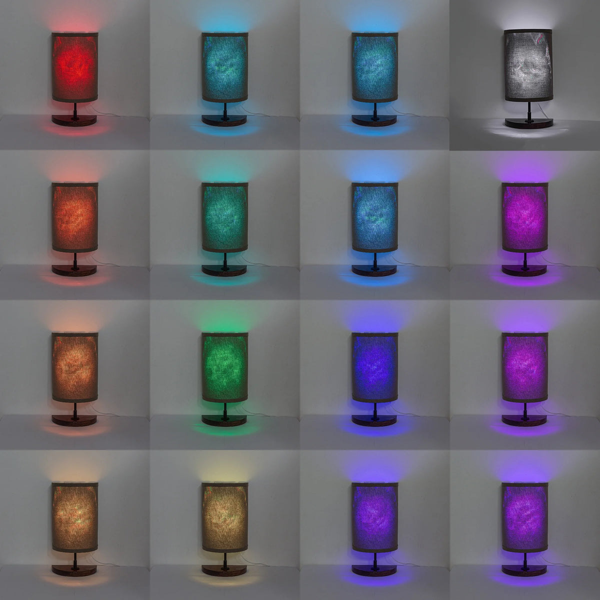 Half Shade Table Lamps with Fabric Lamp Shade G78932