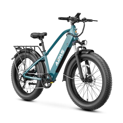 26'' x 4.0'' Fat Tire Electric Mountain Bike with 480Wh Battery 7 Speed U7654