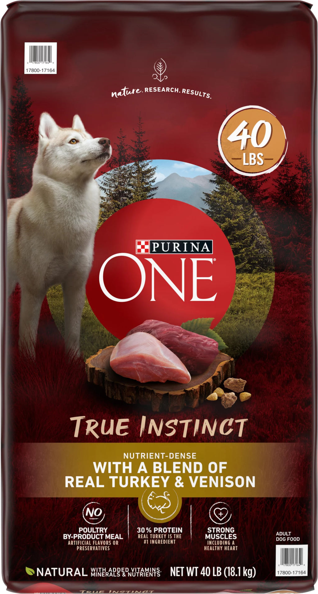 Real Turkey & Venison Adult Premium Dog Food 40 lb. Bag E157066