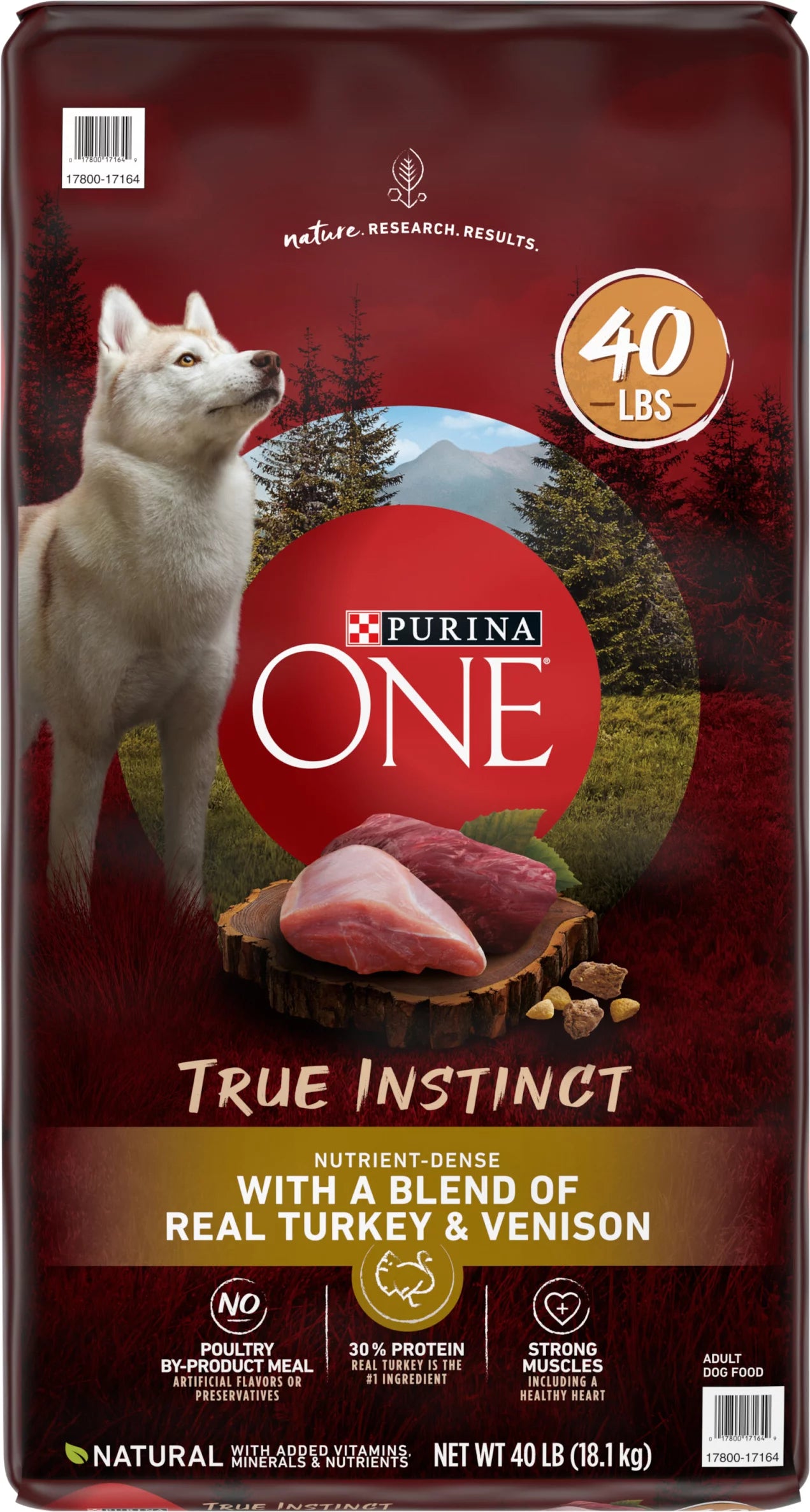 Real Turkey & Venison Adult Premium Dog Food 40 lb. Bag E157066