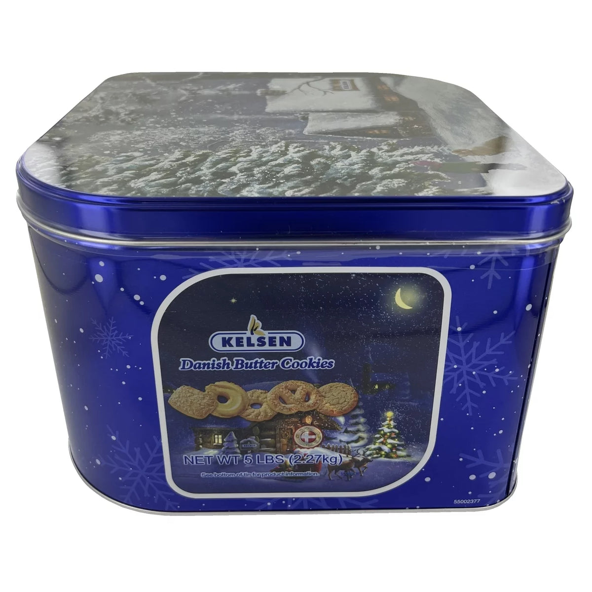 80 Ounce Danish Butter Cookies in Decorative Holiday Tin D537