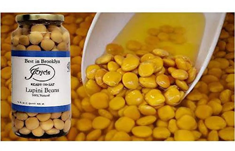 Ready To Eat Lupini Beans 32 OZ Jar Pack of 6 M40071