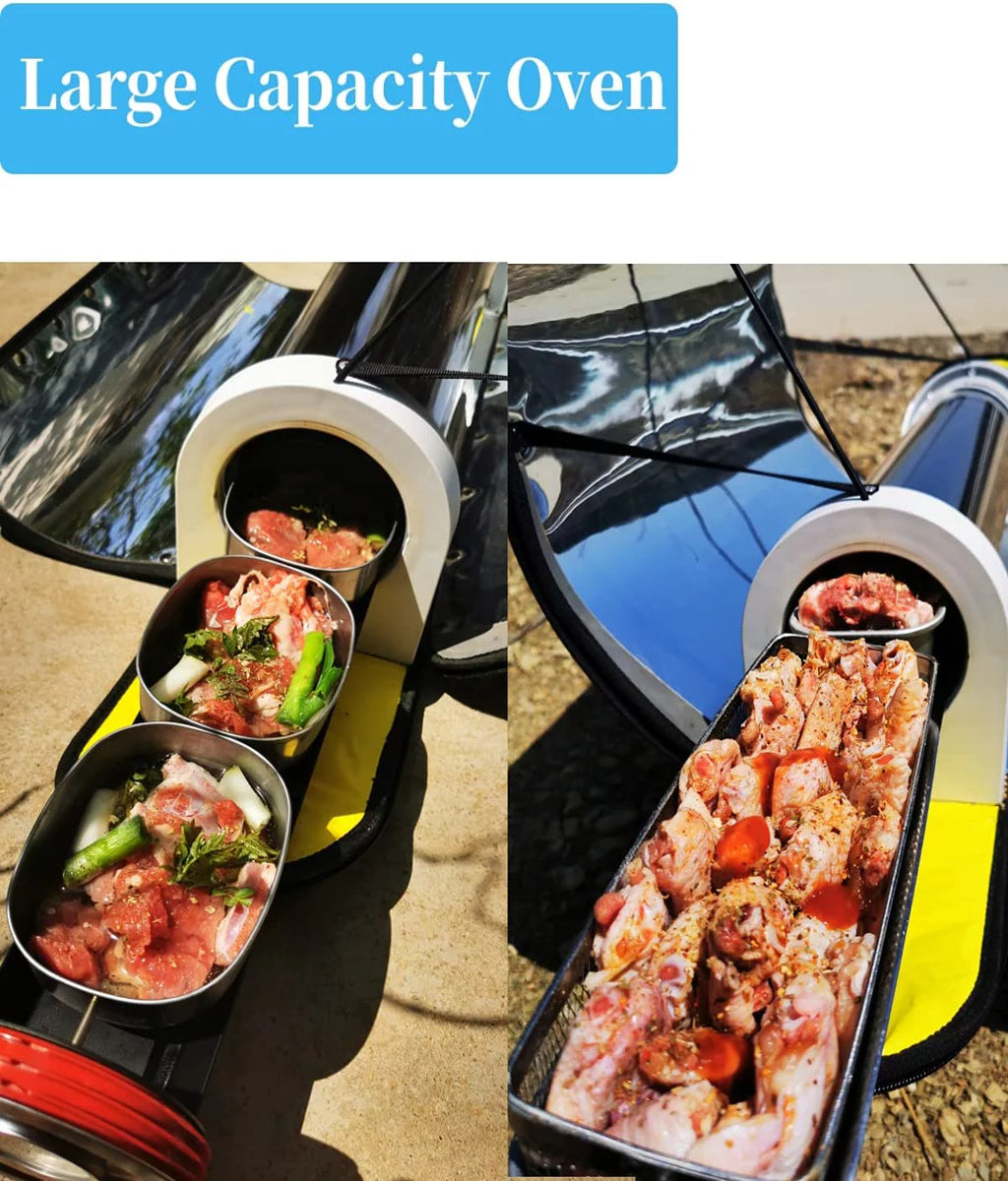 4.5L Large Capacity Solar Cooker Outdoor Oven with Thermometer I9817