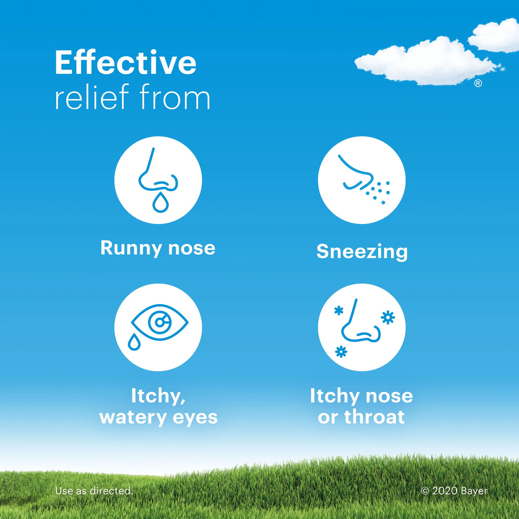 10 Ct 10 mg Non-Drowsy Allergy Medicine E636662