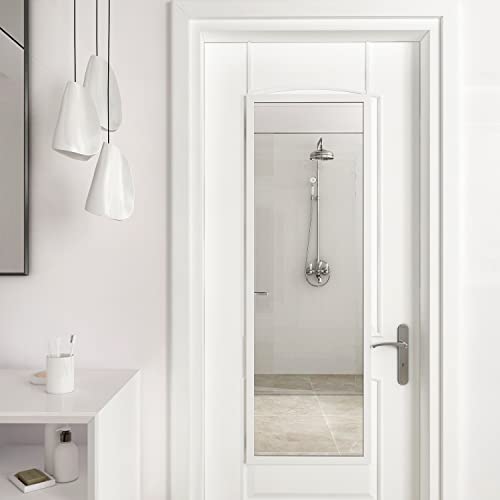48" x 16" Full Length Metal Frame Mirror, 2 Pcs Door Hanging Mirror F8664