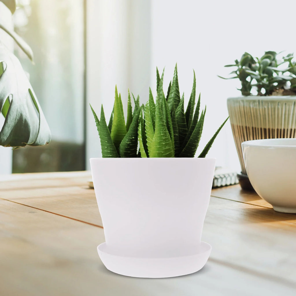 White 10 Pcs Flowerpot Y121506