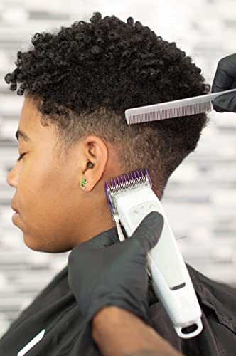 Black Cordless Adjustable Fade Hair Clipper with Stainless Steel Blade W944