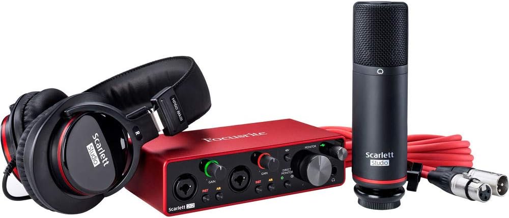 2-in, 2-out USB Audio Interface with Microphone & Headphones D101