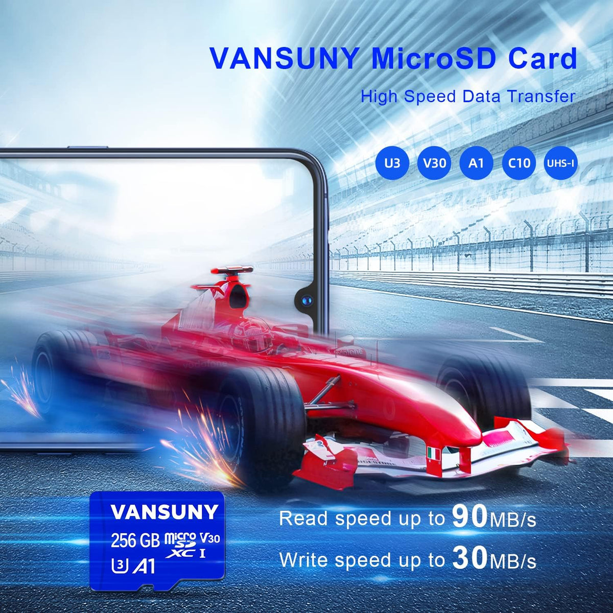 256GB SDXC Memory Card with SD Adapter A5360