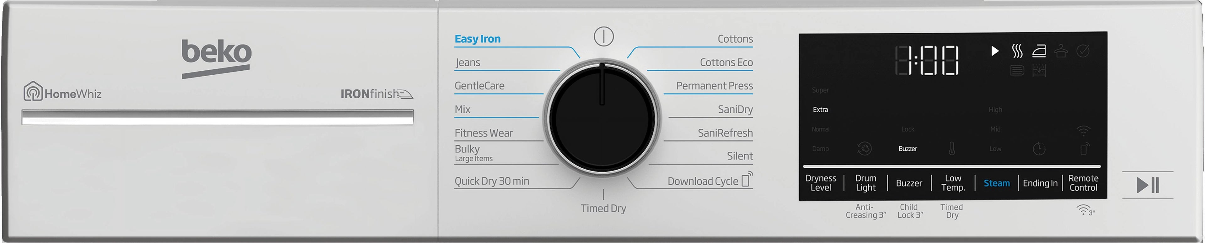 White Front Load Electric Dryer S73867