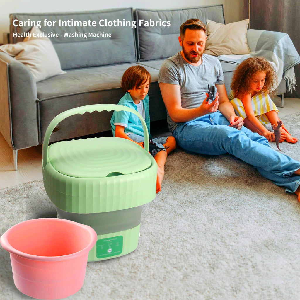 Mini Foldable Washer and Spin Dryer (Green) Z980121
