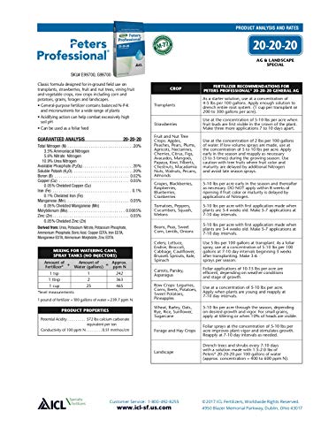 20-20-20 Water Soluble Fertilizer (2 Pounds) T5831