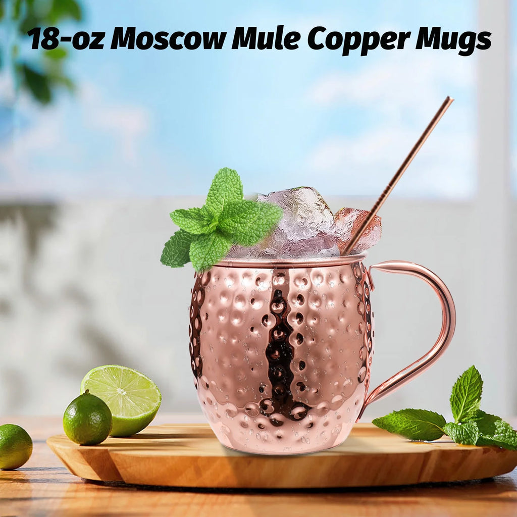 Set of 4 Copper Mugs R82080