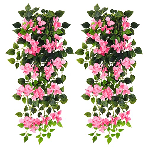 UV Resistant Artificial Bougainvillea Hanging Plant M7289