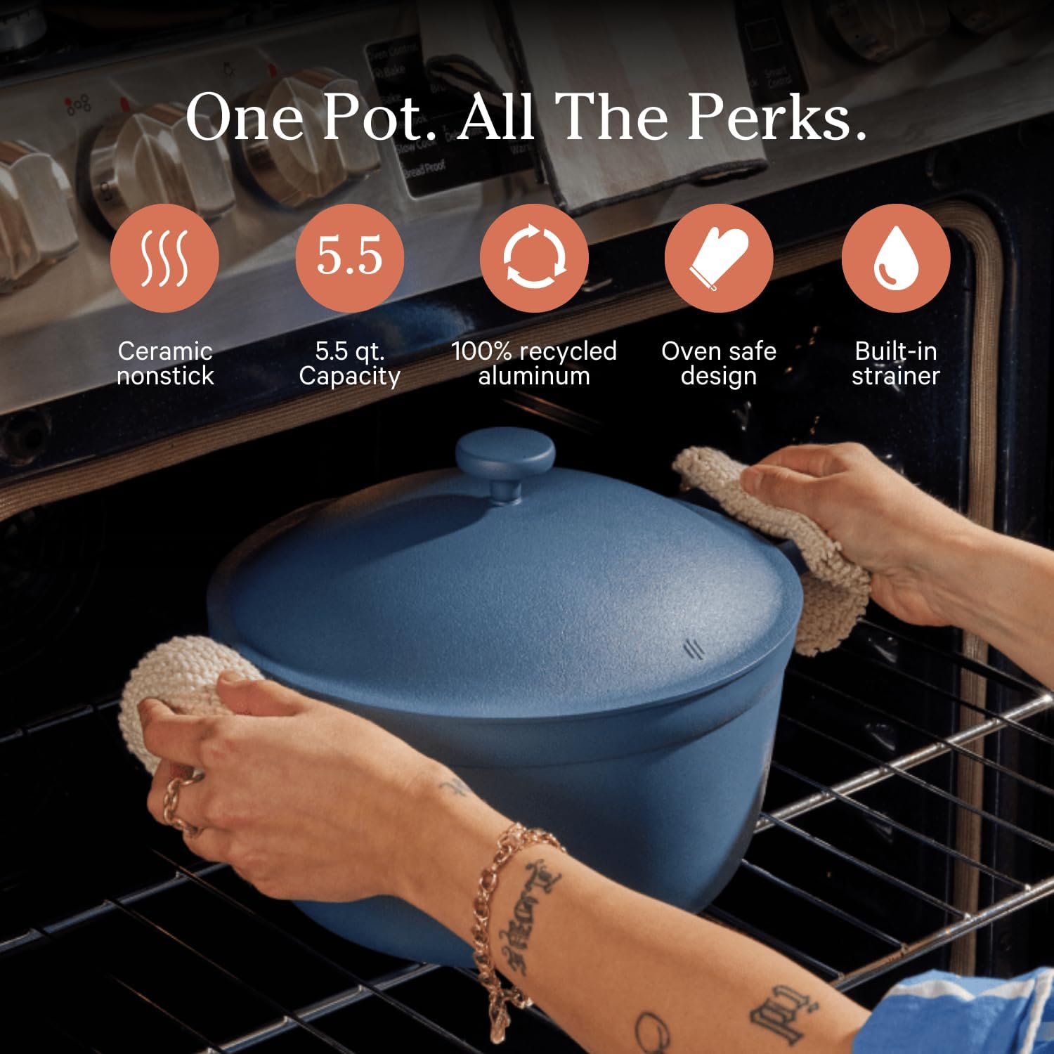 Blue Salt Multi-Functional Cookware Set V861933