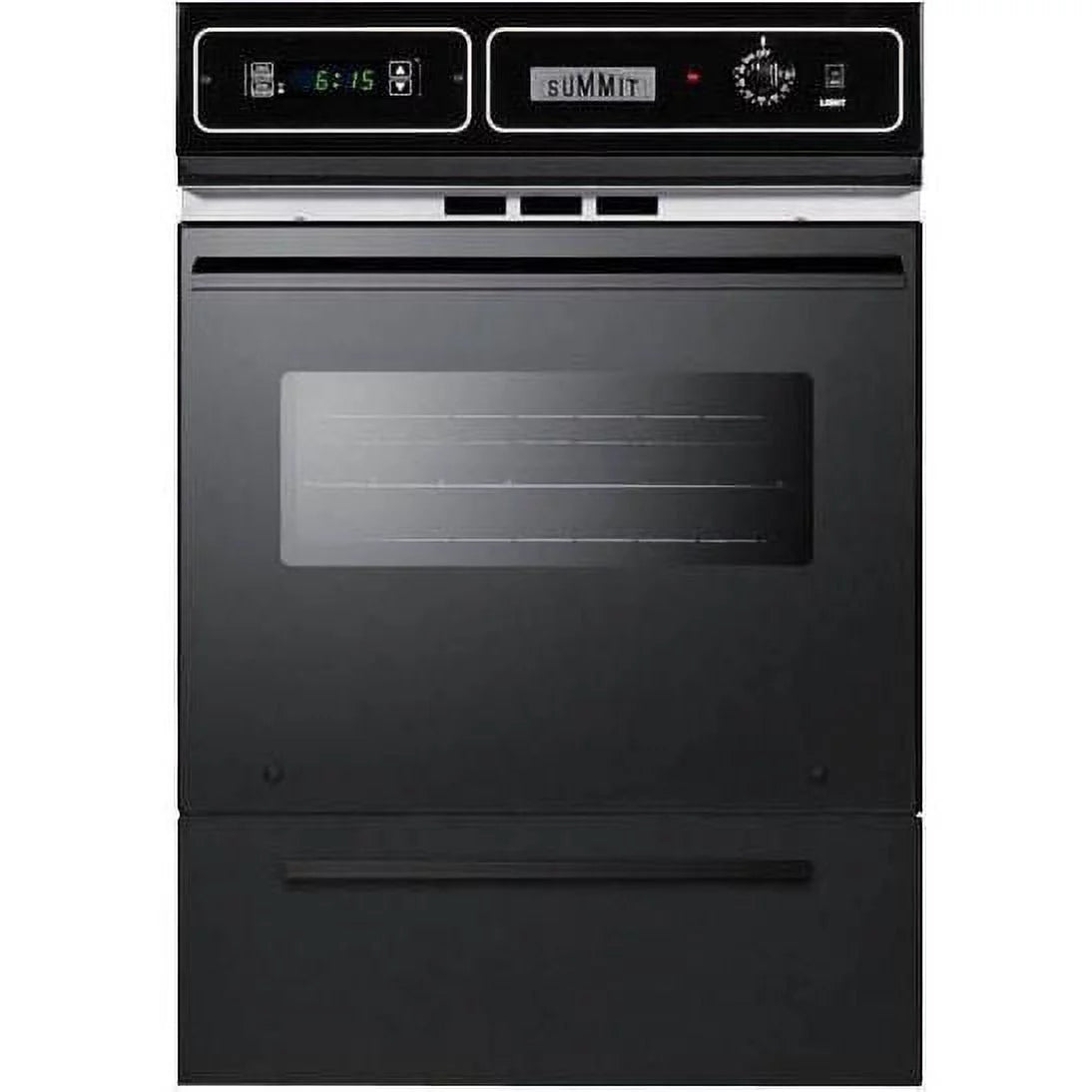 Black Glass Single Electric Wall Oven E34640