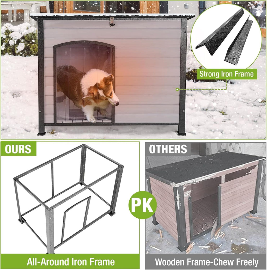 Outdoor Dog Kennel with Liner Q24629
