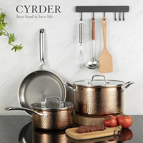 5 Piece Heavy Duty Stainless Steel Cookware Set O849406