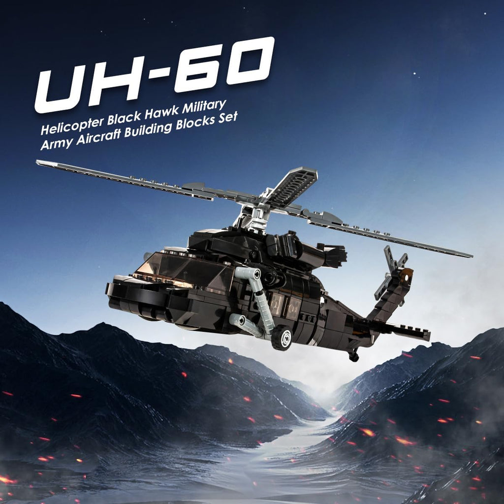 700 Pieces Military Helicopter Building Bricks Set K203122