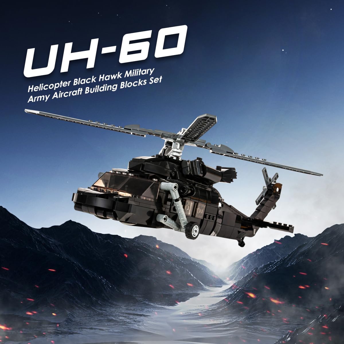 700 Pieces Military Helicopter Building Bricks Set K203122