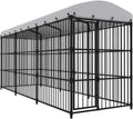 Outdoor Dog Kennel with Roof D275617