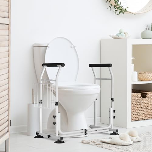 Toilet Safety Frame with Arms, Adjustable Width and Height H31680