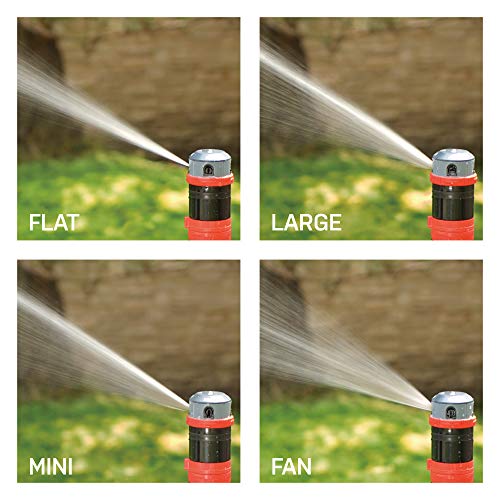4-Pattern Adjustable Mobile Rotary Gear Drive Sprinkler with Quick Connect Starter Set T691023