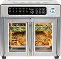 Extra Large French Door Air Fryer Toaster Oven Combo, Stainless Steel, 26QT Capacity O7322
