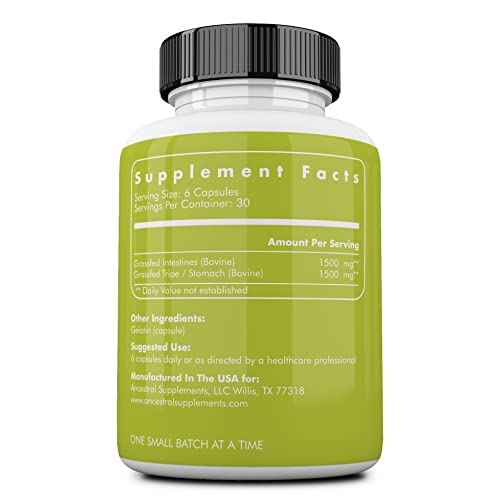 Grass Fed Beef Collagen Supplement, 3000mg, Type II, 180 Capsules A815