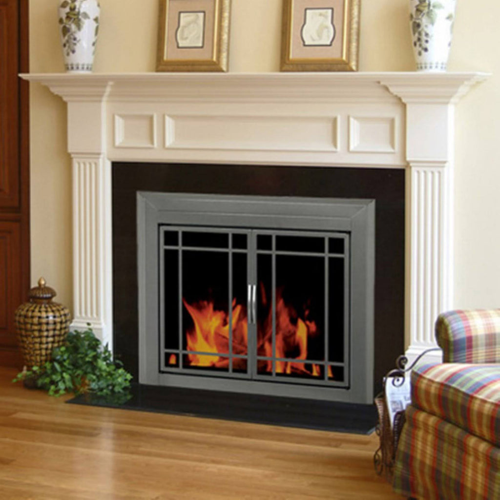 Small Glass Fireplace Doors G6062