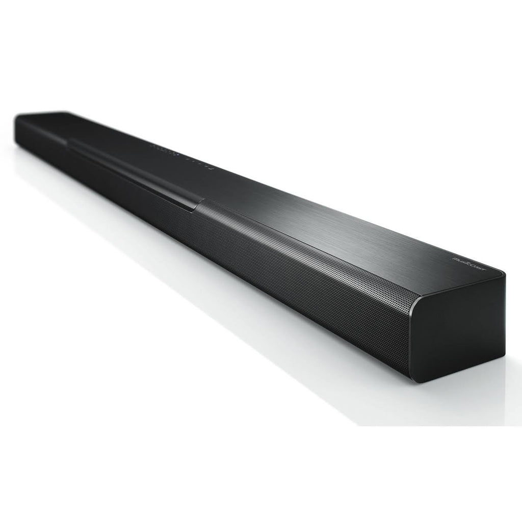 Black Sound Bar with Wireless Subwoofer and Wireless Speakers Z385