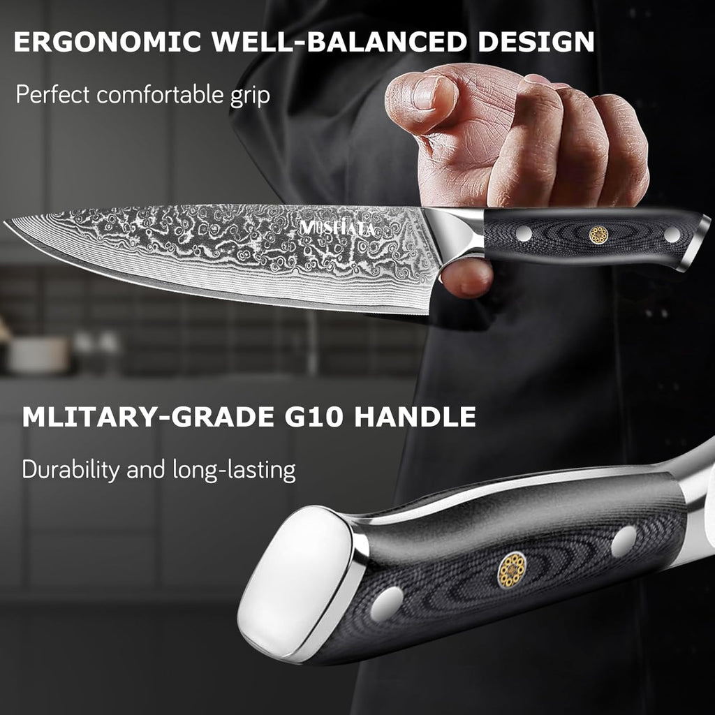 5PCS Damascus Chef Knife Set Z1401