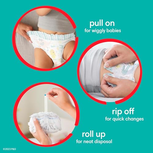 Size 4 144 Count Pull-On Disposable Baby Diapers W36659