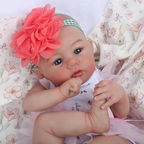 18 Inch Lifelike Reborn Baby Doll with Soft Weighted Body N523