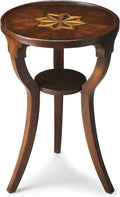 Round Inlaid Accent Table D8051