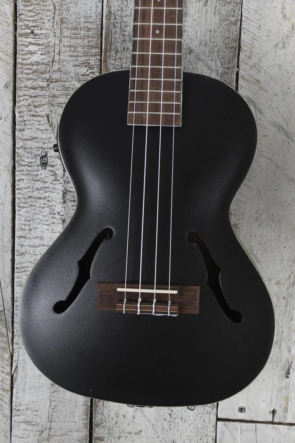 Metallic Black Archtop Tenor Ukulele S86608